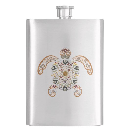 Kleurrijk  schildpadontwerp flacon (Voorkant)