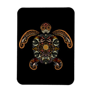 Kleurrijk  schildpadontwerp magneet