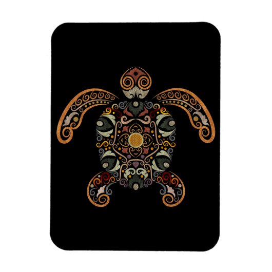 Kleurrijk schildpadontwerp magneet (Verticaal)