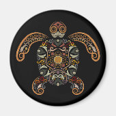 Kleurrijk  schildpadontwerp magneet (Voorkant)