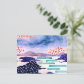 Kleurrijk Schots Waterverf Briefkaart voor schilde (Staand voorkant)