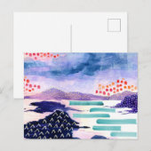 Kleurrijk Schots Waterverf Briefkaart voor schilde (Voorkant / Achterkant)