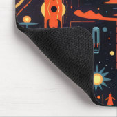 Kleurrijk Science-Fiction Patroon Muismat (Hoek)