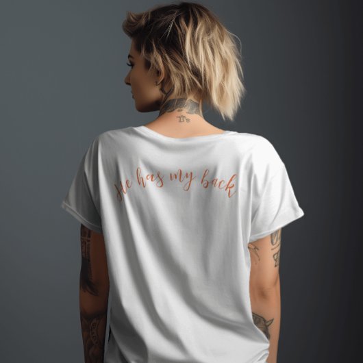 Kleurrijk Script Liefde als Jezus T-shirt