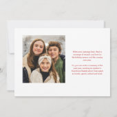 Kleurrijk script Twee foto Vrolijk kerstfeest Feestdagenkaart (Achterkant)