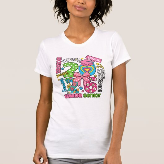 Kleurrijk senioren viering ontwerp t-shirt (Voorkant)
