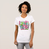 Kleurrijk senioren viering ontwerp t-shirt (Voorkant volledig)