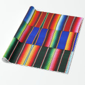 Kleurrijk serape strepen inpakpapier (Uitgerold)