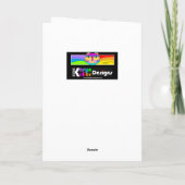 Kleurrijk Shalom wenskaart Kaart (Achterkant)