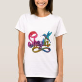 "Kleurrijk Sheyla Graphic T-shirt" T-shirt (Voorkant)
