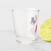 Kleurrijk shot glas (Links)