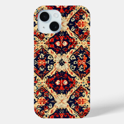 Kleurrijk Sierpatroon Case-Mate iPhone Case (Achterkant)