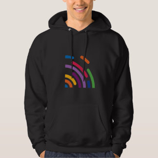 Kleurrijk signaalgolf hoody | Moderne T-shirt