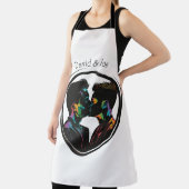 Kleurrijk Silhouet van Gay Couple Gepersonaliseerd Schort (Insitu)