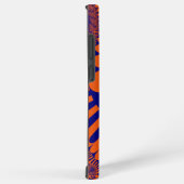 Kleurrijk Sinaasappel en blauw fractal Samsung Galaxy Hoesje (Rechterkant)