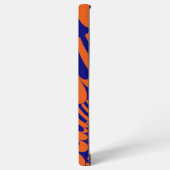 Kleurrijk Sinaasappel en blauw fractal Samsung Galaxy Hoesje (Linkerkant)