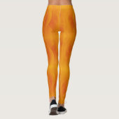 Kleurrijk Sinaasappel en geel Leggings (Achterkant)