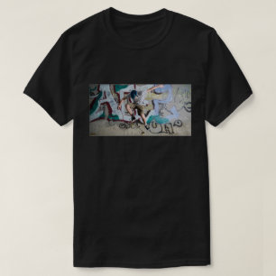 Kleurrijk Skateboard Graffiti Art T-shirt