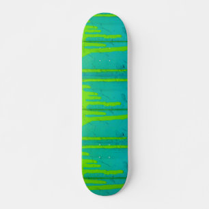 Kleurrijk skateboard van turkooizen