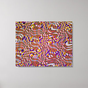Kleurrijk slangestijlpatroonontwerp canvas afdruk
