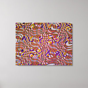 Kleurrijk slangestijlpatroonontwerp canvas afdruk