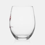 Kleurrijk Slechts een Splash Van Wijn Waterverf Na Wijnglas Zonder Voet (Links)