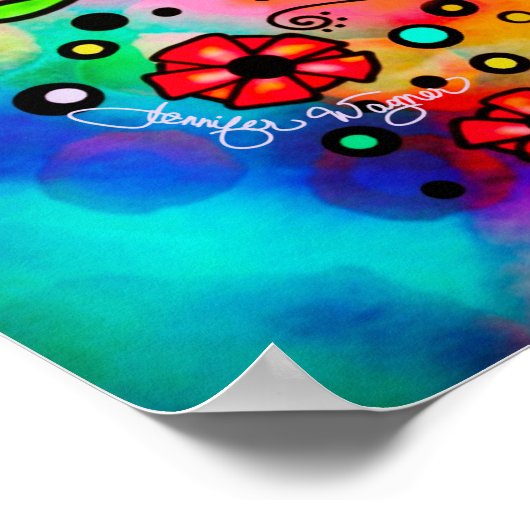 Kleurrijk Slimmer Braver Sterker Inspirerend Quote Poster (Hoek)