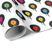 Kleurrijk smeltpatroon met vinylplaat cadeaupapier (Rol Hoek)