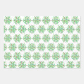 Kleurrijk sneeuwvlok inpakpapier vel (Voorkant 2)