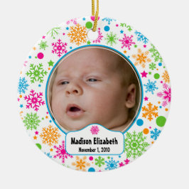 Kleurrijk sneeuwvlok Ornament