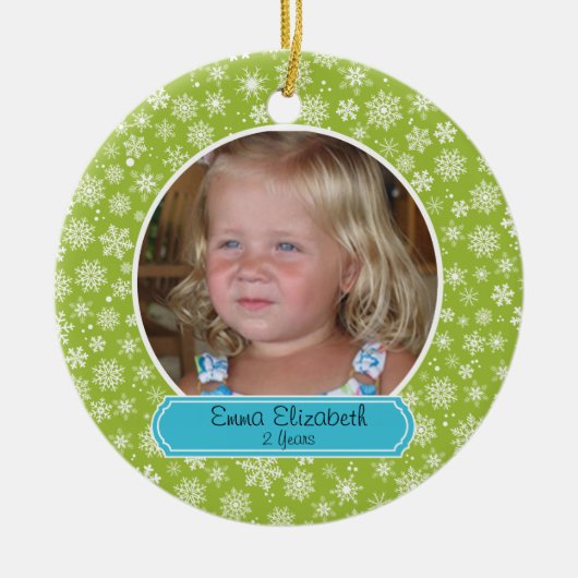 Kleurrijk sneeuwvlok Ornament (Voorkant)