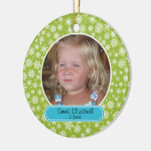 Kleurrijk sneeuwvlok Ornament (Links)