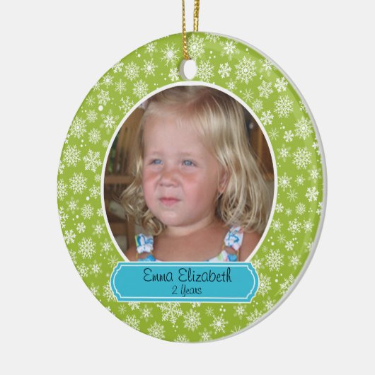 Kleurrijk sneeuwvlok Ornament (Links)