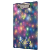 Kleurrijk snijsterren Galaxy Gepersonaliseerd Klembord (Links)