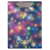Kleurrijk snijsterren Galaxy Gepersonaliseerd Klembord (Voorkant)