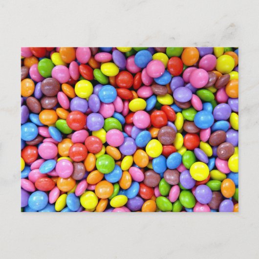 Kleurrijk Snoep Briefkaart (Voorkant)