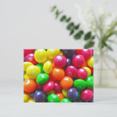 Kleurrijk Snoep Briefkaart (Staand voorkant)