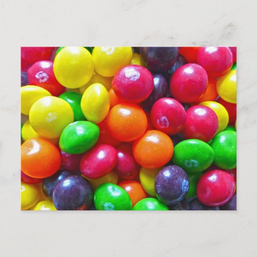 Kleurrijk Snoep Briefkaart (Voorkant)