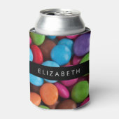 Kleurrijk Snoep, Buttonnen van Snoepjes, zoet, Jou Blikjeskoeler (Blikje Voorkant)