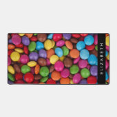 Kleurrijk Snoep, Buttonnen van Snoepjes, zoet, Jou Bureaumat (Voorkant)