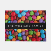 Kleurrijk Snoep, Buttonnen van Snoepjes, zoet, Jou Deurmat (Voorkant)