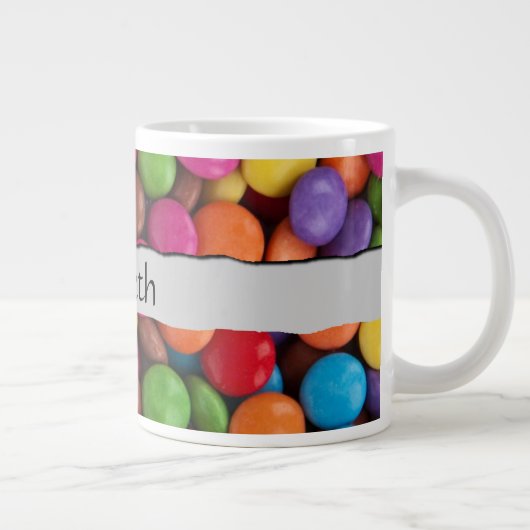 Kleurrijk Snoep, Buttonnen van Snoepjes, zoet, Jou Grote Koffiekop (Rechts)