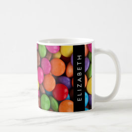 Kleurrijk Snoep, Buttonnen van Snoepjes, zoet, Jou Koffiemok