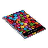 Kleurrijk Snoep, Buttonnen van Snoepjes, zoet, Jou Notitieboek (Rechterzijde)