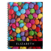 Kleurrijk Snoep, Buttonnen van Snoepjes, zoet, Jou Notitieboek (Voorkant)