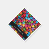 Kleurrijk Snoep, Buttonnen van Snoepjes, zoet, Jou Servet (Hoek)