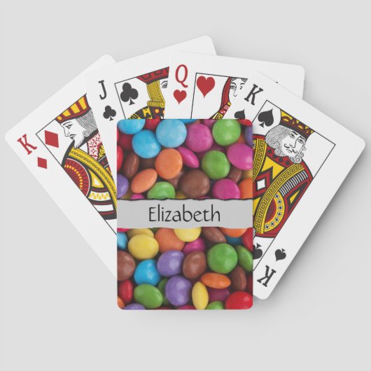 Kleurrijk Snoep, Buttonnen van Snoepjes, zoet, Jou Speelkaarten (Achterkant)