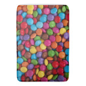 Kleurrijk Snoep, Buttonnen van Snoepjes, zoet, voe Badmat (Voorkant Verticaal)