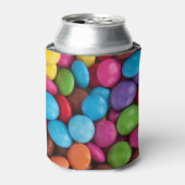 Kleurrijk Snoep, Buttonnen van Snoepjes, zoet, voe Blikjeskoeler (Blikje Voorkant)