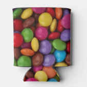 Kleurrijk Snoep, Buttonnen van Snoepjes, zoet, voe Blikjeskoeler (Achterkant)